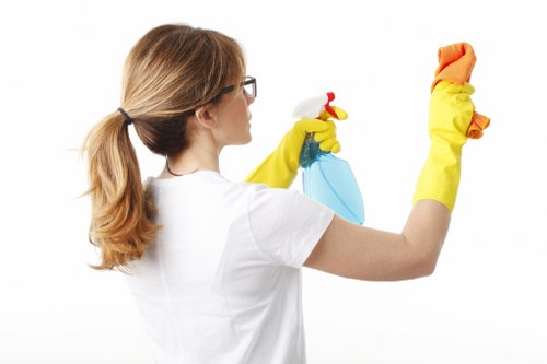 Detailed post construction cleaning in a renovated property