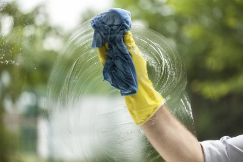 Crystal Palace Cleaners working carefully on detailed interior cleaning tasks